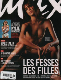 Kylie Minogue magazine cover appearance Max France March 2002