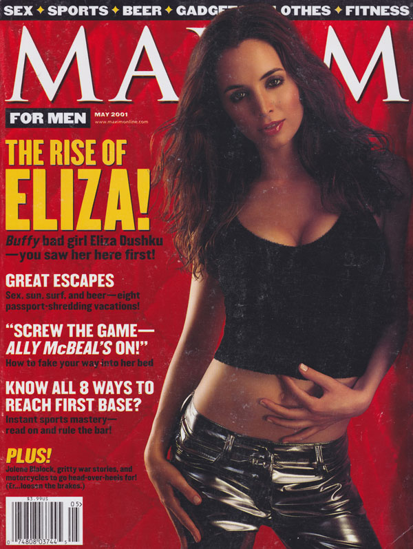 Maxim # 41 - May 2001 magazine back issue Maxim magizine back copy maxim magazine 2001 back issues eliza dushku buffy covergirl erotic pics of celebs non nude sports f
