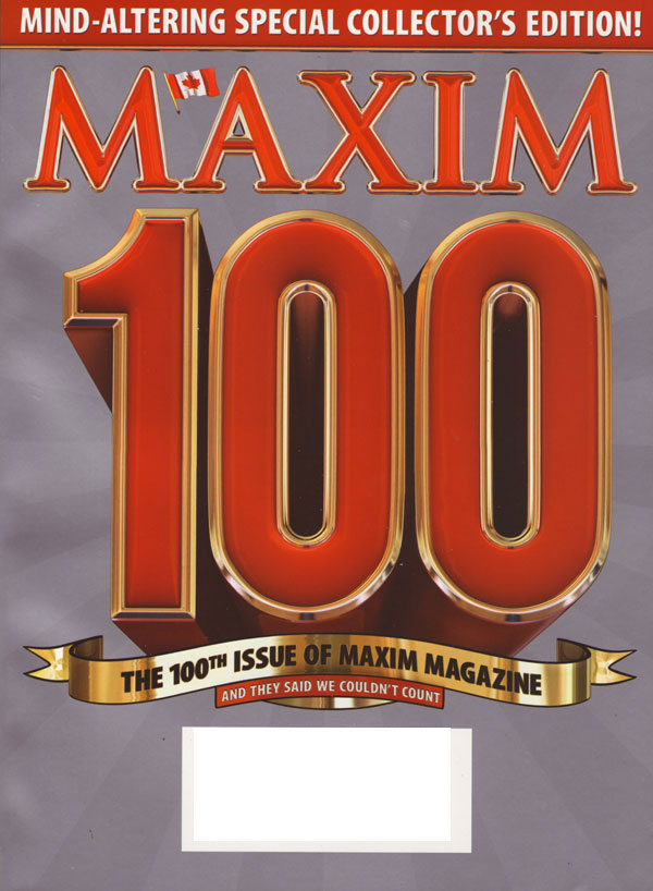 Maxim # 100, April 2006 magazine back issue Maxim magizine back copy Maxim Man's Natural Habitat Used Magazine BackIssues DennisPublishing NewYork maximonline