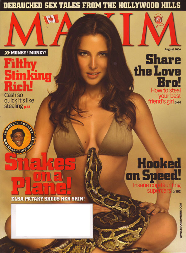 Maxim # 104, August 2006 magazine back issue Maxim magizine back copy Maxim Magazine teaches you how to be a man sexy hot chicks steal her love from your buddy