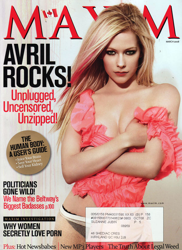 Maxim # 123 - March 2008, maxim magazine, hottest bad girl, magaz