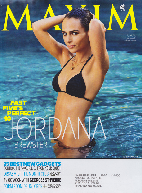 Maxim # 161 - May 2011 magazine back issue Maxim magizine back copy Best Gadgets, Control the World From Your Couch, Orgasm of the Month Club, JORDANA BREWSTER