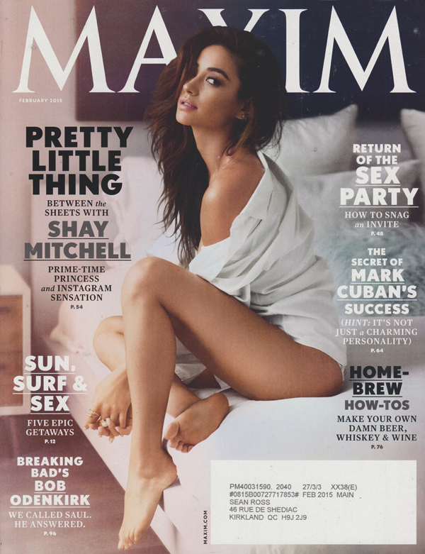 Maxim # 200, February 2015 magazine back issue Maxim magizine back copy 