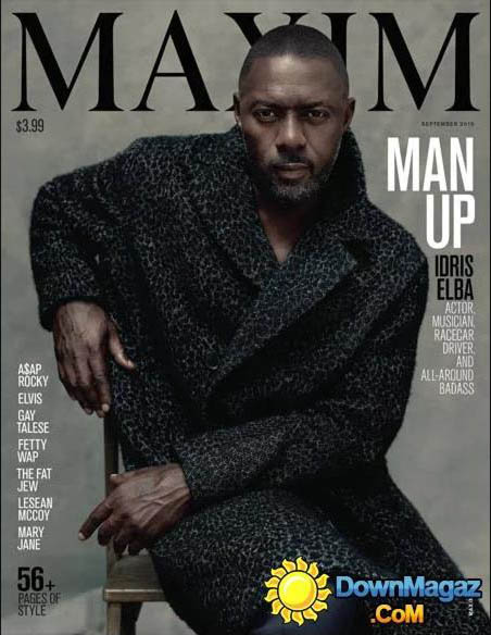 Maxim September 2015 magazine back issue Maxim magizine back copy 
