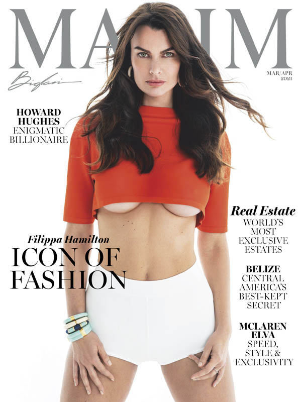 Maxim March/April 2021, , Filippa Hamilton Icon Of Fashion