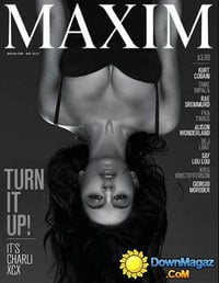 Charli XCX magazine cover appearance Maxim May 2015