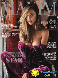 Alexis Ren magazine cover appearance Maxim August 2017