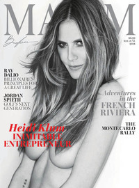 Heidi Klum magazine cover appearance Maxim May/June 2018