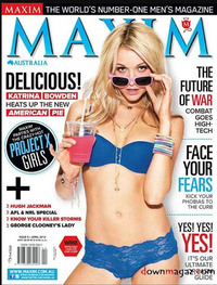 Maxim Australia # 9, April 2012 magazine back issue cover image
