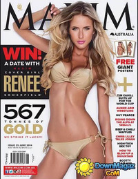 Maxim Australia # 35, June 2014 magazine back issue cover image
