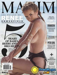 Maxim Australia # 61, August 2016 magazine back issue cover image