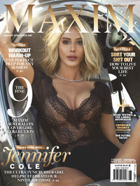 Jennifer Cole magazine cover appearance Maxim Australia # 109, August 2020