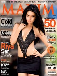 Maxim India April 2010 magazine back issue cover image