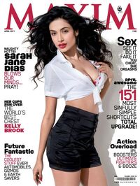 Maxim India April 2011 magazine back issue cover image