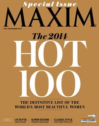 Maxim India November 2014 magazine back issue cover image