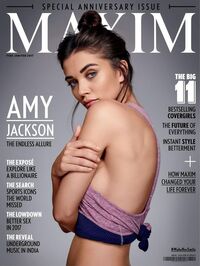 Maxim India January/February 2017 Magazine Back Copies Magizines Mags