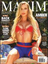 Amber Diamond magazine cover appearance Maxim (New Zealand) October 2020