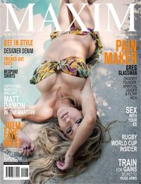 Maxim South Africa October 2015 magazine back issue cover image