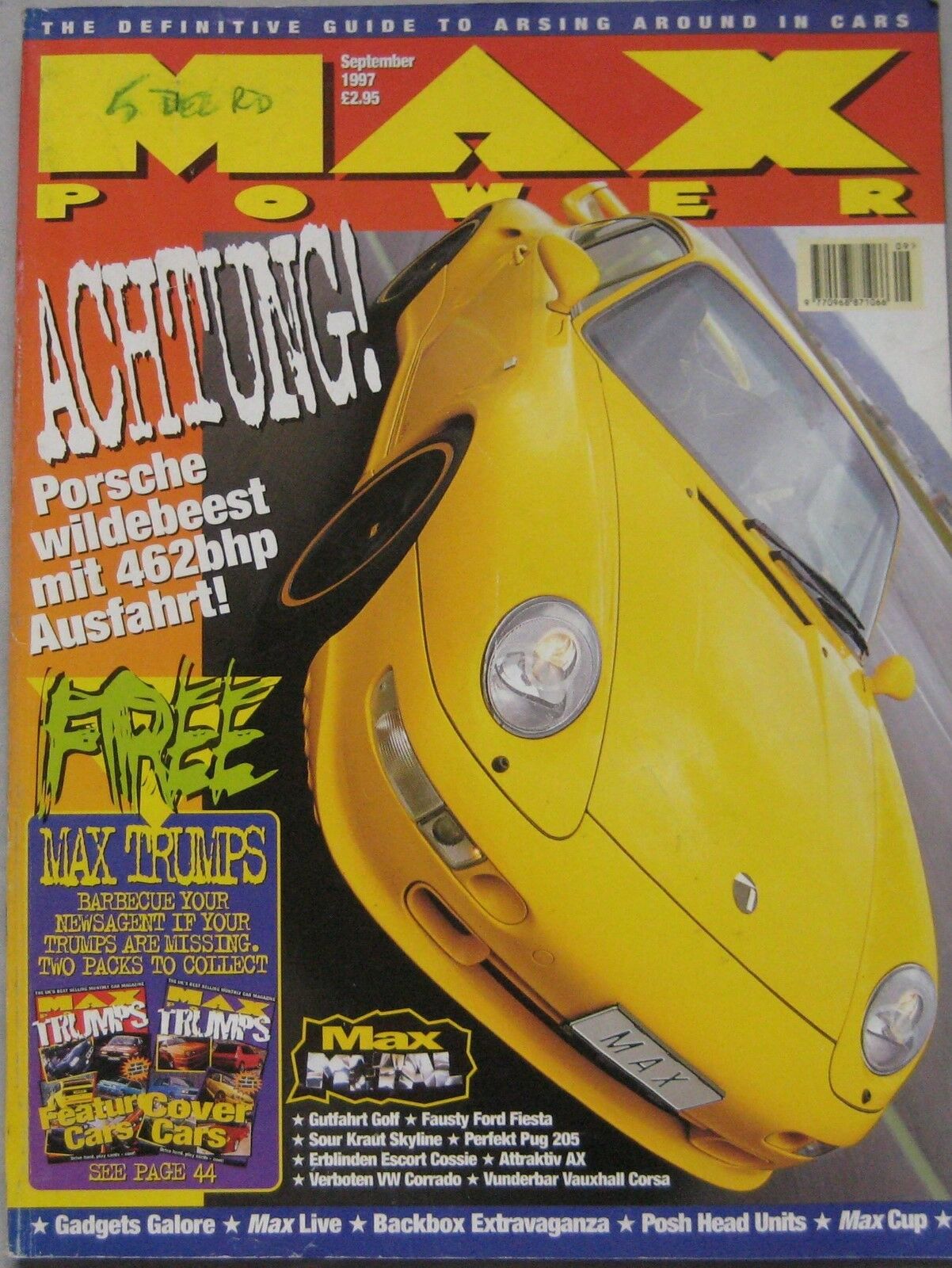 Max Power September 1997, , Achtung! Porsche Wildebeest mit 462bh