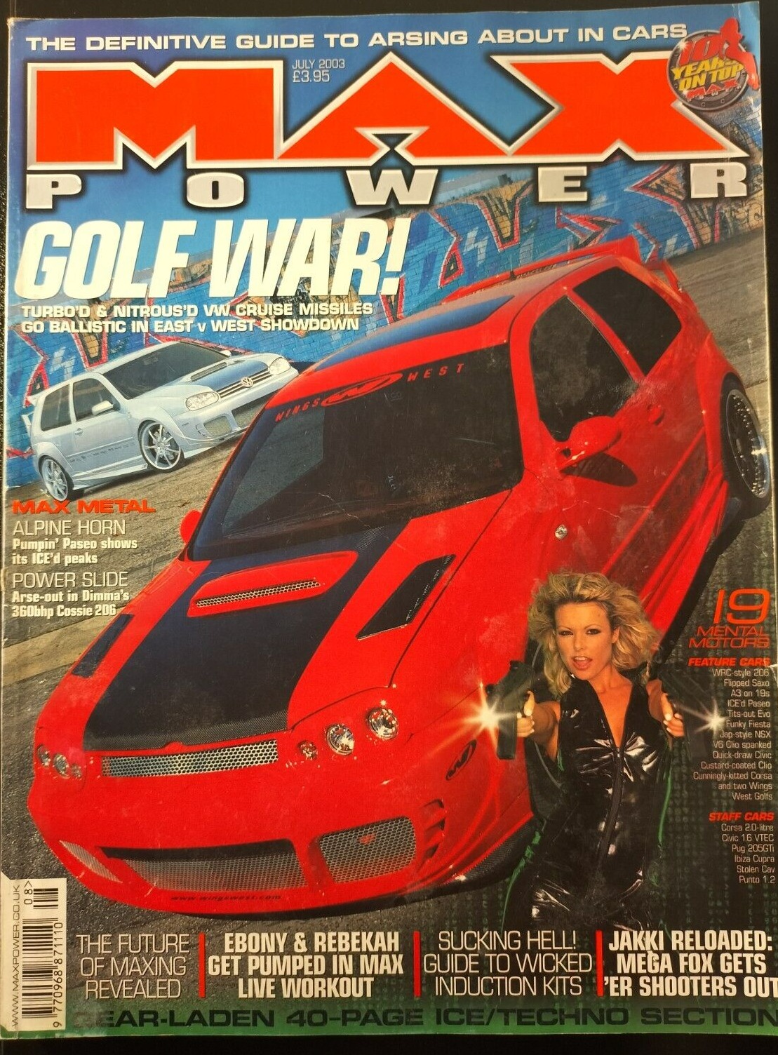 Max Power July 2003, , Golf War! Turbo'D & Nitrous'D VW Cruise Mi