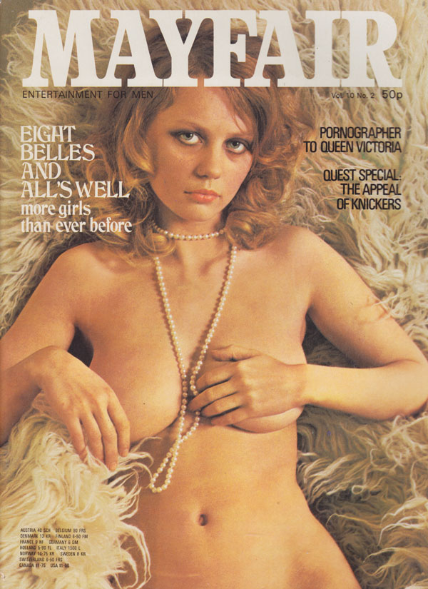 Mayfair Vol. 10 # 2 magazine back issue Mayfair magizine back copy mayfair magazine 1975 back issues hot sexy nude erotic pics british babes naughty photos all natural