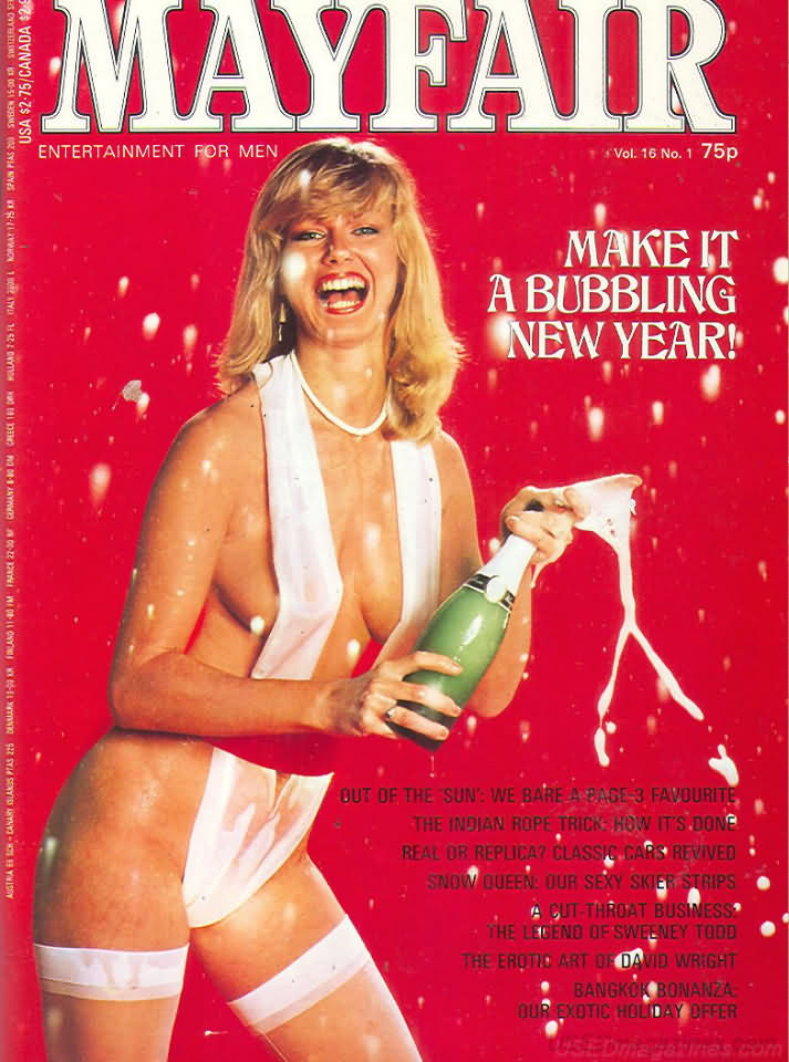 Mayfair Vol. 16 # 1 magazine back issue Mayfair magizine back copy Mayfair Vol. 16 # 1 Adult Magazine Vintage Back Issue Published by Paul Raymond Publishing Group. Make It A Bubbling New Year!.