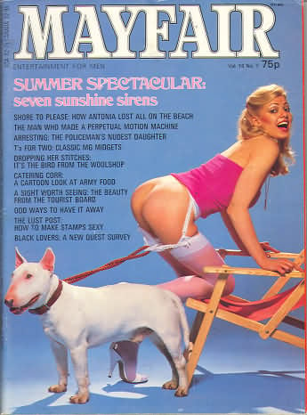 Mayfair Vol. 16 # 7 magazine back issue Mayfair magizine back copy Mayfair Vol. 16 # 7 Adult Magazine Vintage Back Issue Published by Paul Raymond Publishing Group. Summer Spectacular: Seven Sunshine Sirens.