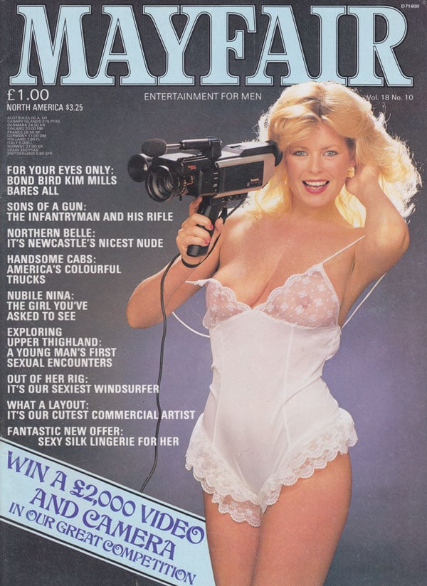 Mayfair Vol. 18 # 10 magazine back issue Mayfair magizine back copy 1983 back issues of uk porn magazine mayfair hot sexy ladies stripped nude erotic 80s pornstar pixxx