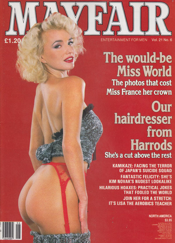 Mayfair Vol. 21 # 6 magazine back issue Mayfair magizine back copy porn magazine mayfair 1986 back issues hot sexy vixens erotic raunchy pictorials naughty girls tight