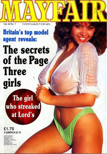 Mayfair Vol. 24 # 7 magazine back issue Mayfair magizine back copy Mayfair Vol. 24 # 7 Adult Magazine Vintage Back Issue Published by Paul Raymond Publishing Group. Mayfair Girl of the Month is Brigitte Barclay photographed by Joanie Allum.