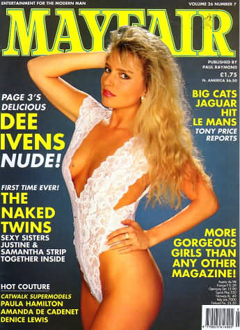 Mayfair Vol. 26 # 7 magazine back issue Mayfair magizine back copy Mayfair Vol. 26 # 7 Adult Magazine Vintage Back Issue Published by Paul Raymond Publishing Group. Page 3's Delicious Dee Ivens Nude.