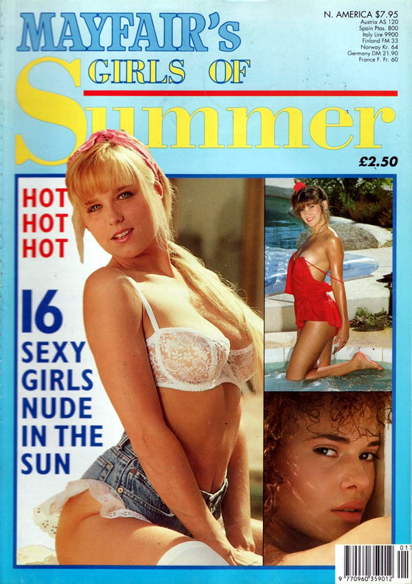 Mayfair's Girls of Summer # 5 magazine back issue Mayfair's Girls of Summer magizine back copy mayfair's girls of summer magazine, hot hot hot, 16 sexy girls nude, sexy bathing suits,