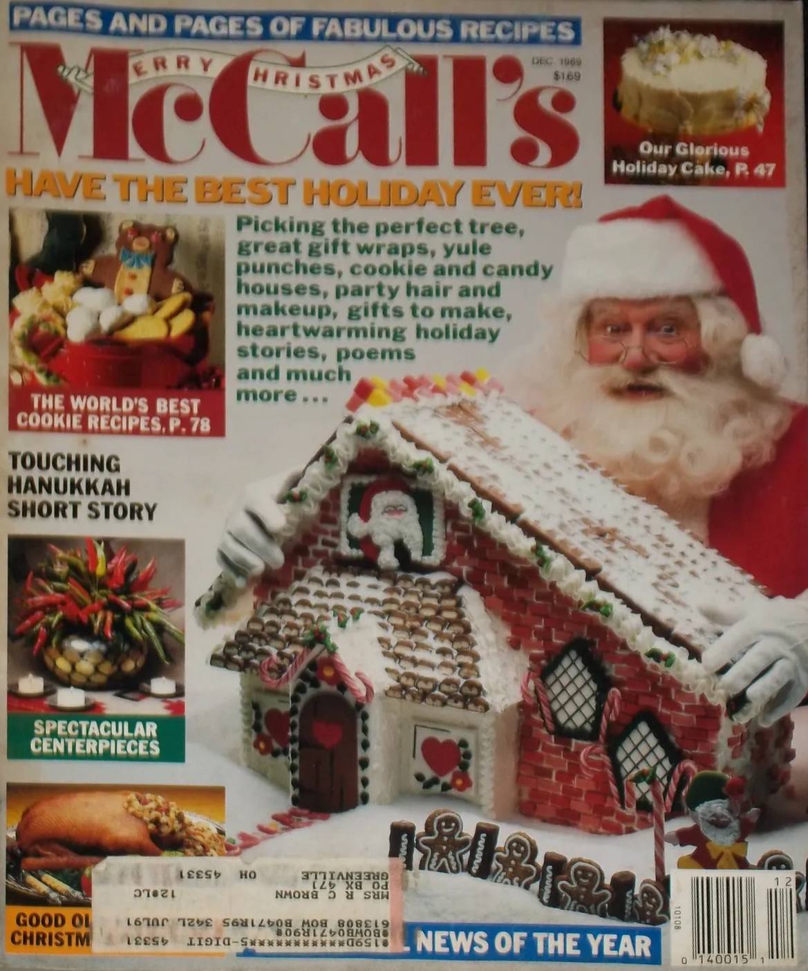 McCall's December 1989, , Pages And Pages Of Fabulous Recipes