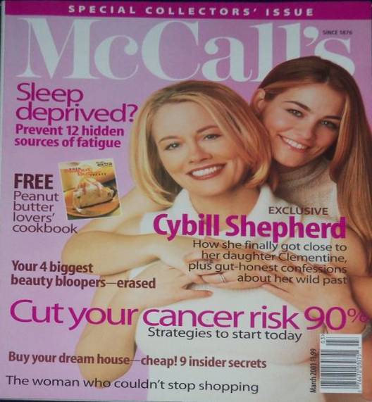 McCall's March 2001 magazine back issue McCall's magizine back copy 