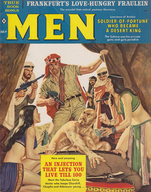 Men July 1960 magazine back issue Men magizine back copy men magazine 1960 back issues war scandals true tales army stories book bonuses erotic fiction germa