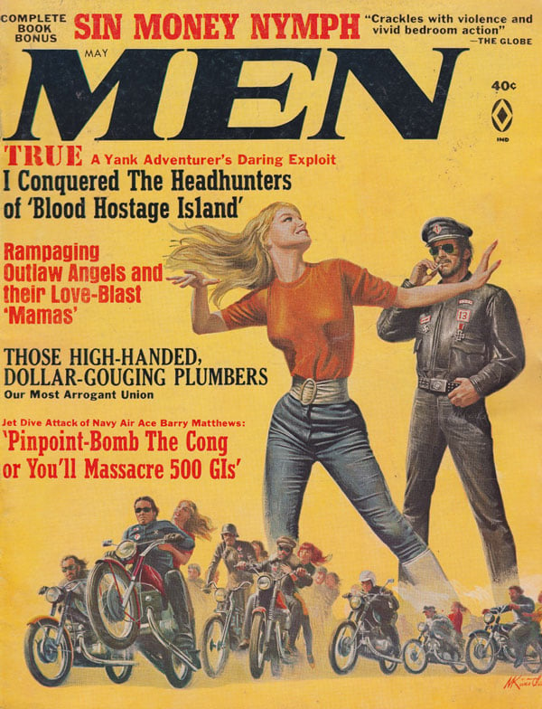 Men May 1967 magazine back issue Men magizine back copy men magazine 1967 back issues true stories war government erotic pictorials book excerpts special fe