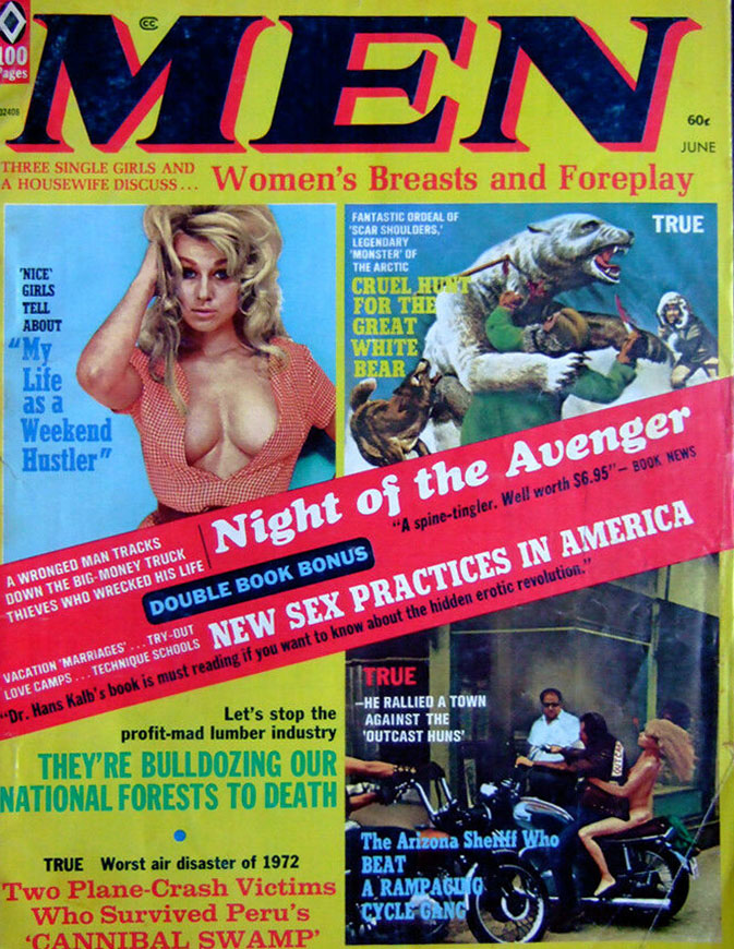 Men June 1972 magazine back issue Men magizine back copy 