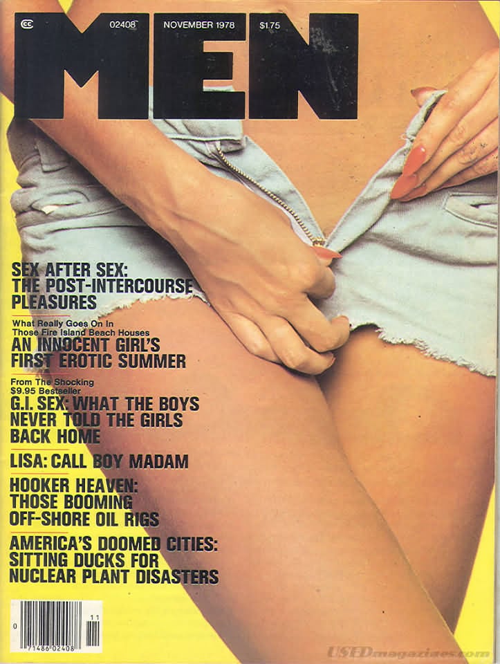 Men November 1978 magazine back issue Men magizine back copy 