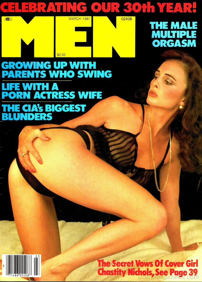 Men March 1981 magazine back issue Men magizine back copy 
