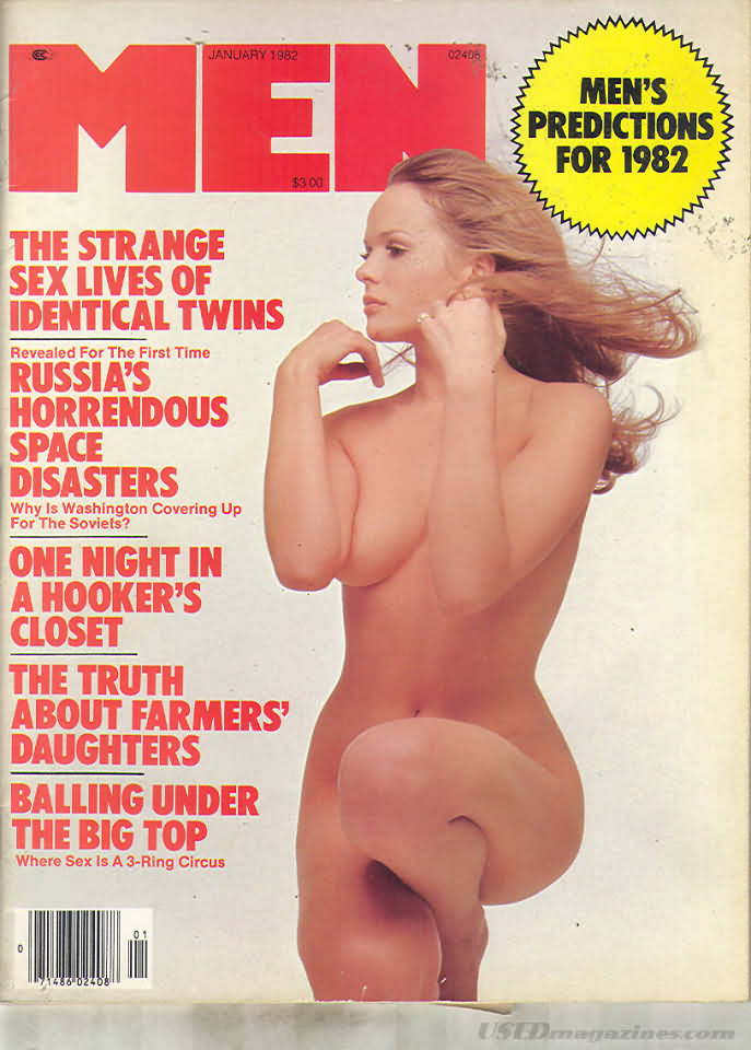 Men January 1982 magazine back issue Men magizine back copy 
