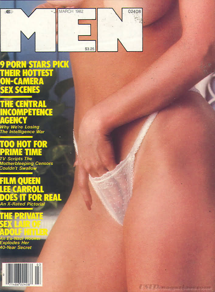 Men March 1982 magazine back issue Men magizine back copy 