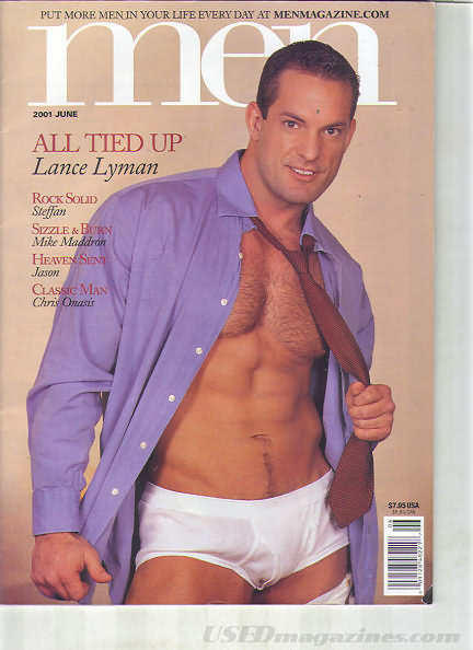 Men June 2001 magazine back issue Men magizine back copy 
