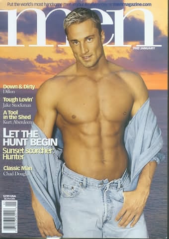 Men January 2002 magazine back issue Men magizine back copy 