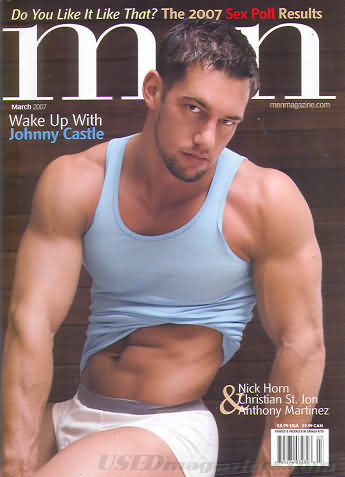 Men March 2007 magazine back issue Men magizine back copy 