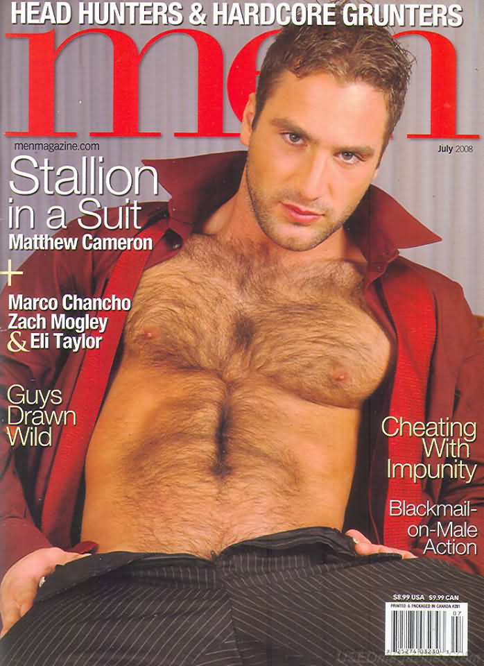 Men July 2008 magazine back issue Men magizine back copy 