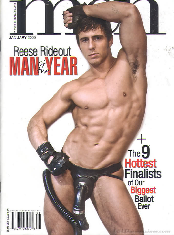 Men January 2009 magazine back issue Men magizine back copy 