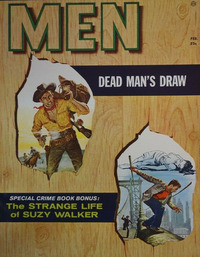Men February 1956 magazine back issue cover image