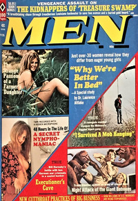Men February 1972 magazine back issue cover image