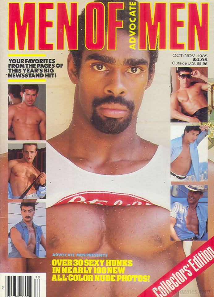 Men of Advocate Men October/November 1985 magazine back issue Men of Advocate Men magizine back copy 
