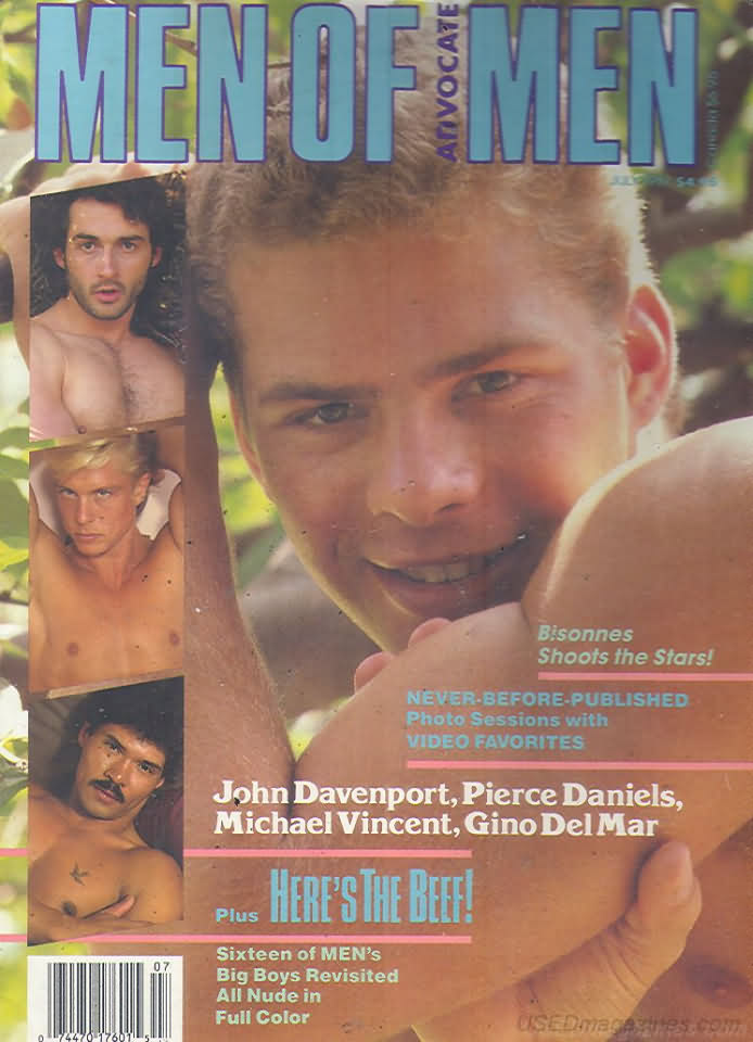 Men of Advocate Men July 1987 magazine back issue Men of Advocate Men magizine back copy 